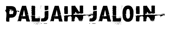 Paljain jaloin font preview